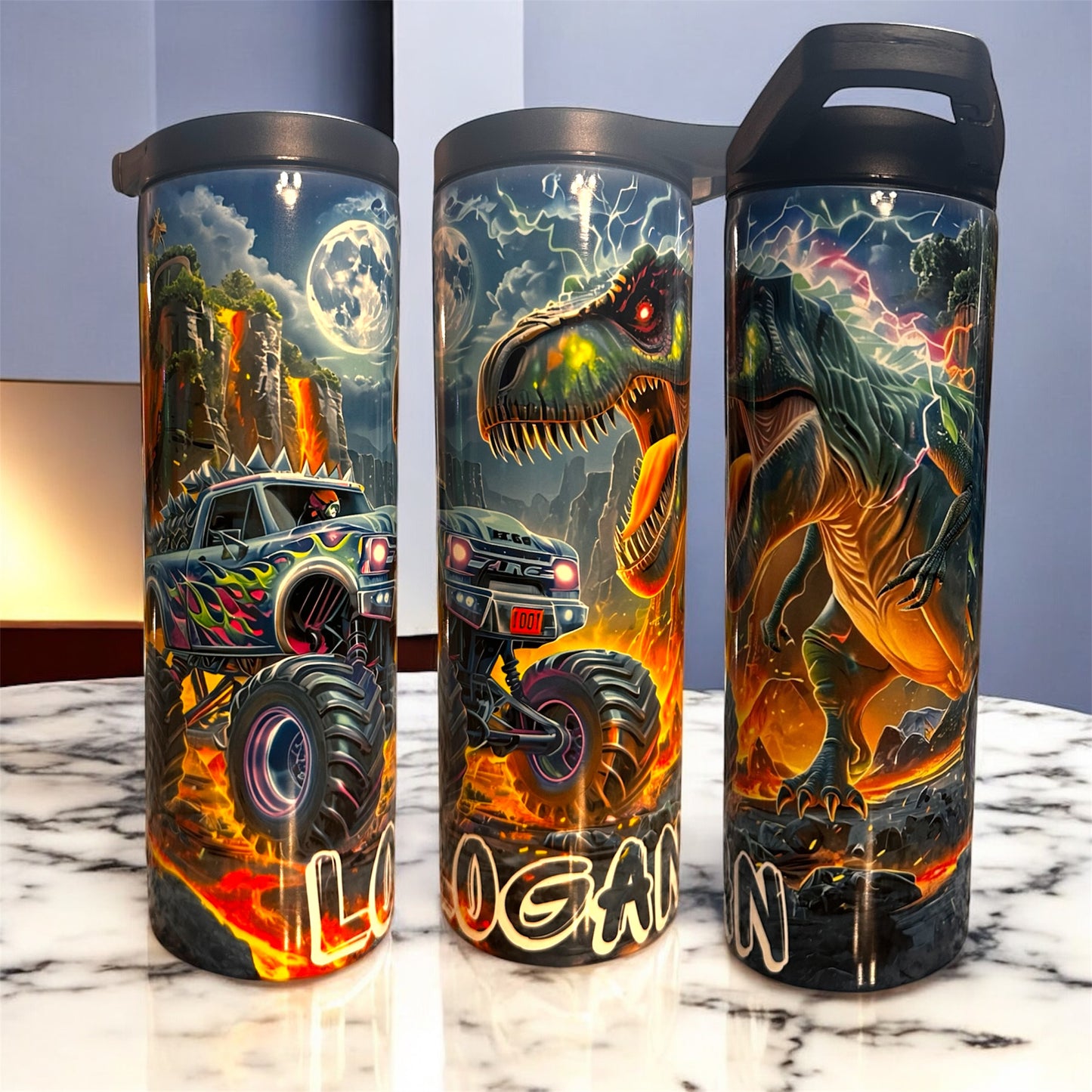 Dinosaurs and Monster Trucks