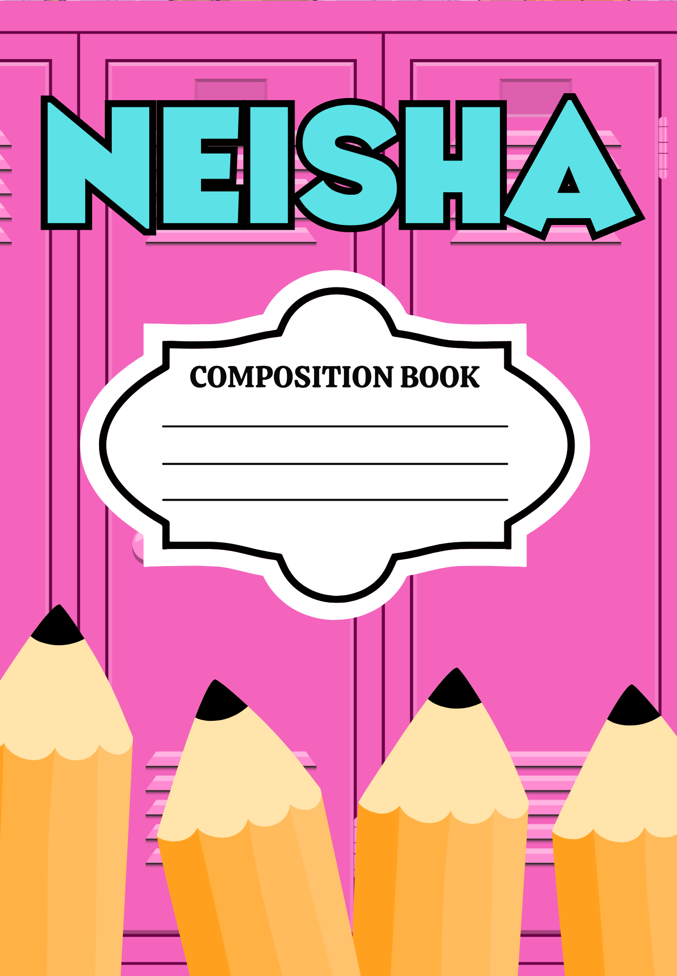 Custom Composition Notebook